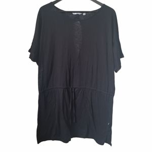 La Vie en Rose aqua Black burnout swimsuit cover